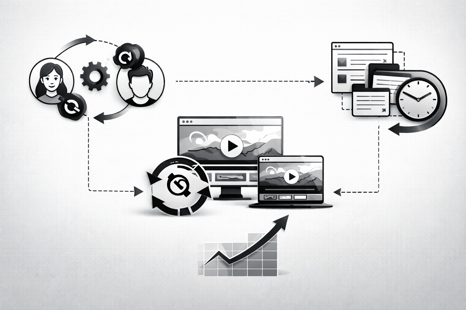 AI媒体工作流程右侧示意图